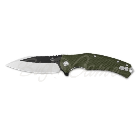 Нож складной QSP KNIFE Snipe сталь D2 рукоять G-10 зеленая фото 1