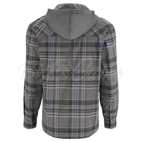 Рубашка SIMMS Coldweather Hoody цвет Gunmetal Neo Plaid фото 4