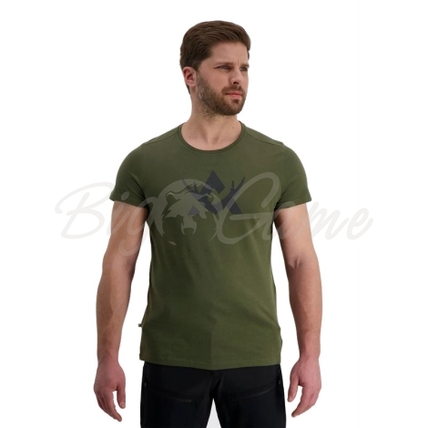 Футболка ALASKA MS Cotton T-Shirt цвет Hunter Green фото 1