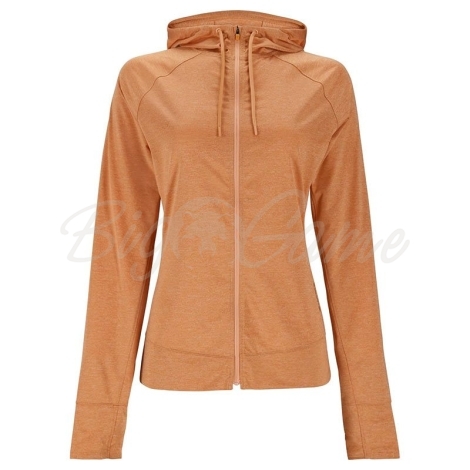 Термокофта SIMMS Women's Solarflex Full-Zip Hoody цвет Orange Maple Heather фото 1