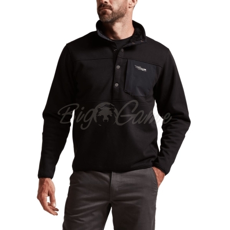 Джемпер SITKA Front Range Snap Fleece цвет Black фото 6