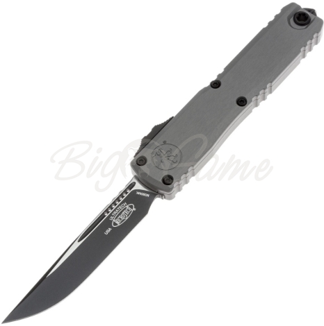 Нож складной автоматический MICROTECH Ultratech S/E ZBP Gen III сталь M390MK рукоять Алюминий 6061-T6 цв. Серый фото 4