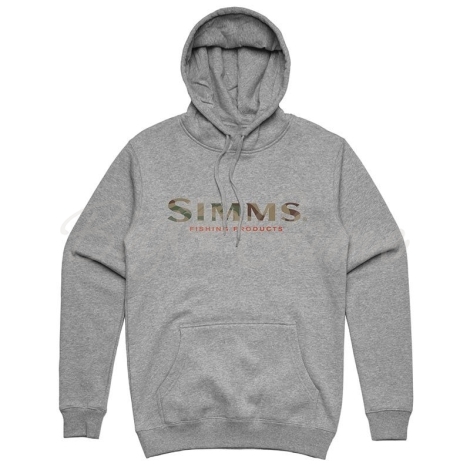 Толстовка SIMMS Logo Hoody цвет Grey Heather фото 1