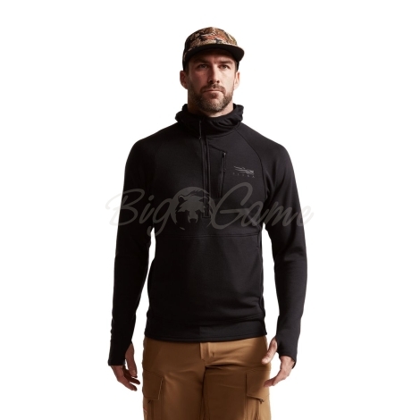 Водолазка SITKA Core Merino 330 Hoody цвет Black фото 8