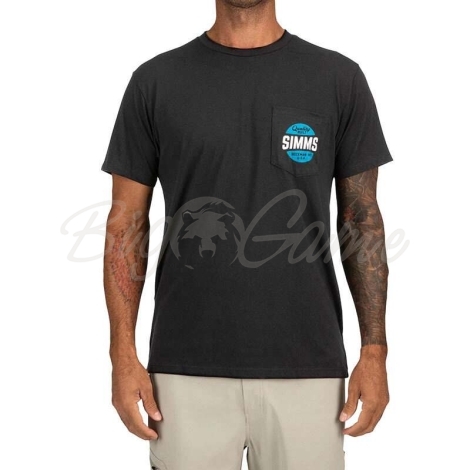 Футболка SIMMS Quality Built Pocket T-Shir цвет Black фото 4