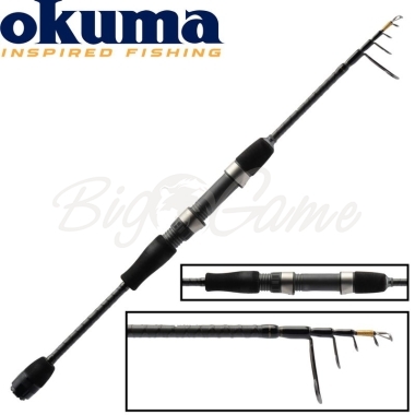 Удилище спиннинговое OKUMA Light Range Fishing UFR Tele 2,1 м тест 3 - 12 г фото 1
