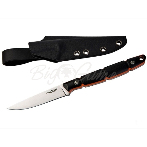 Нож N.C.CUSTOM Viper Black/Orange Сталь Х105 рукоять G10 черно-оранжевая фото 3