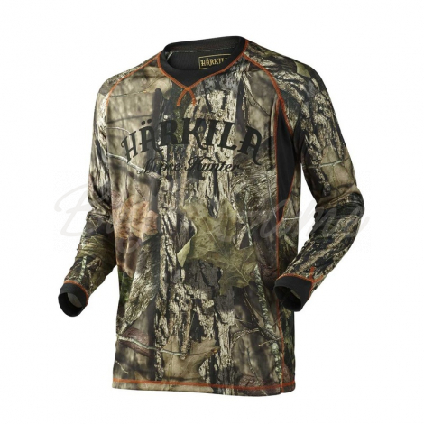 Футболка HARKILA Moose Hunter LS T-shirt цвет Mossy Oak Break-Up Country фото 1