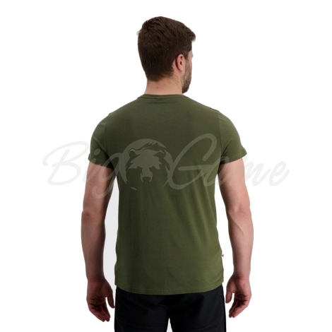Футболка ALASKA MS Cotton T-Shirt цвет Hunter Green фото 2