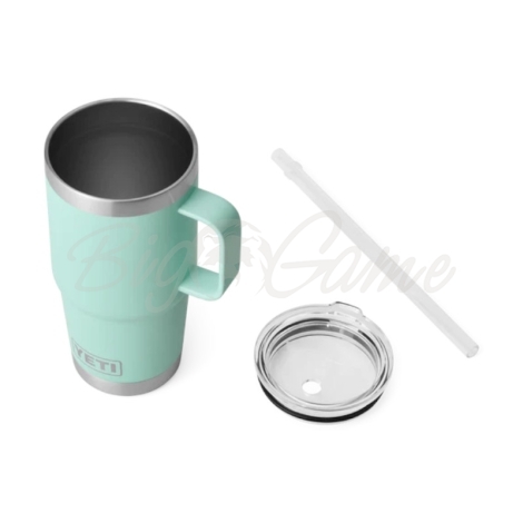Термокружка YETI Rambler Straw Mug 710 цвет Seafoam фото 2