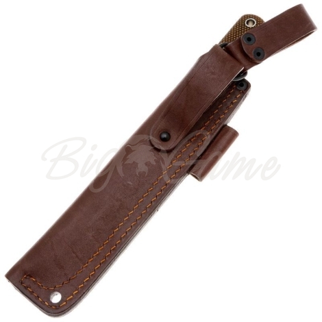 Нож ЮЖНЫЙ КРЕСТ Кефарт L конвекс Сталь Elmax рукоять Микарта койот/насечка фото 2