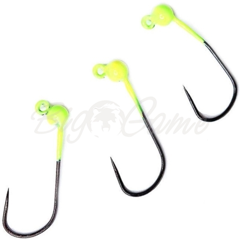 Вольфрамовая головка с вырезом TSR TJH-BL кр. #LL (3 шт.) цв. #Chartreuse фото 1