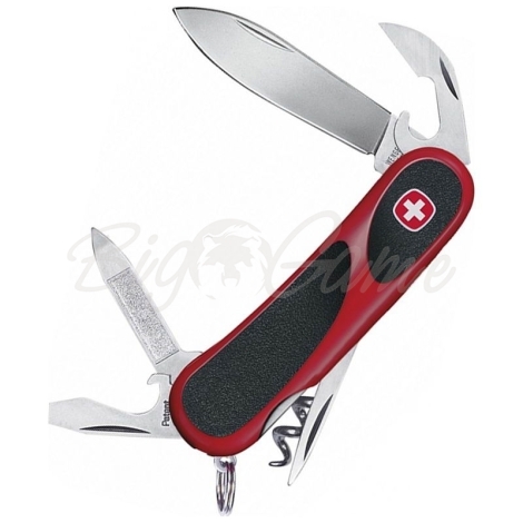 Нож VICTORINOX Evolution 10 85мм 13 функций цв. красный / черный фото 1