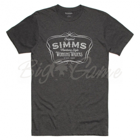 Футболка SIMMS Montana Style T-Shirt цвет Charcoal фото 1