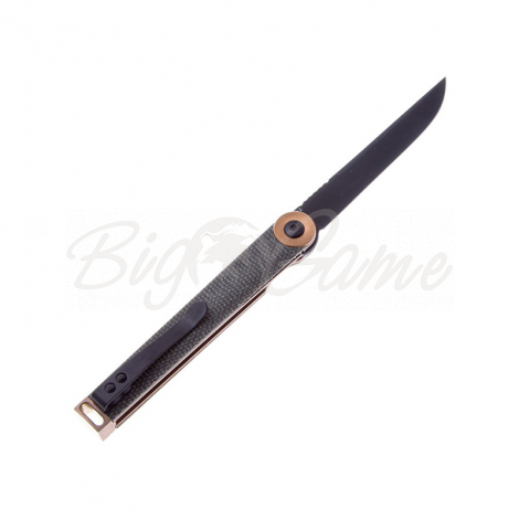 Нож складной полуавтоматический BOKER Kaizen Green Canvas Micarta фото 5