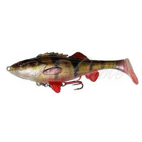 Приманка SAVAGE GEAR 4D Line Thru Perch Shad SS Окунь 20 см цв. 01-Perch фото 1