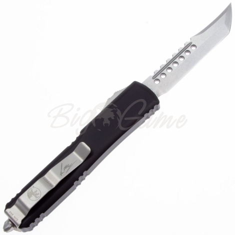 Нож автоматический MICROTECH Ultratech Hellhound CTS-204P рукоять Алюминий цв. Черный фото 4