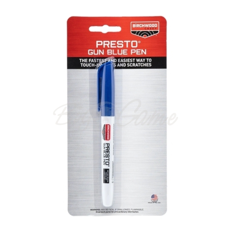 Карандаш для воронения BIRCHWOOD CASEY Presto Gun Blue Pen 10 мл фото 2