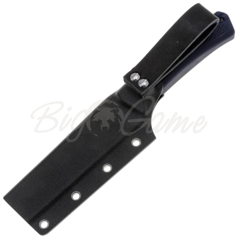 Нож с фиксированным клинком OWL KNIFE Barn сталь JM390 рукоять стеклотекстолит G10 цв. Синий фото 3