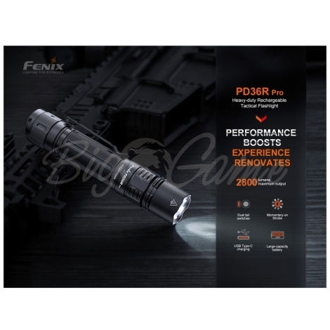 Фонарь тактический FENIX PD36R Pro цвет черный фото 7