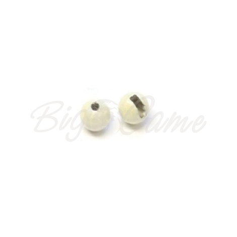 Головка вольфрамовая ONLY SPIN Trout Tungsten Ball 3,3 мм цв. Белый (5 шт.) фото 1