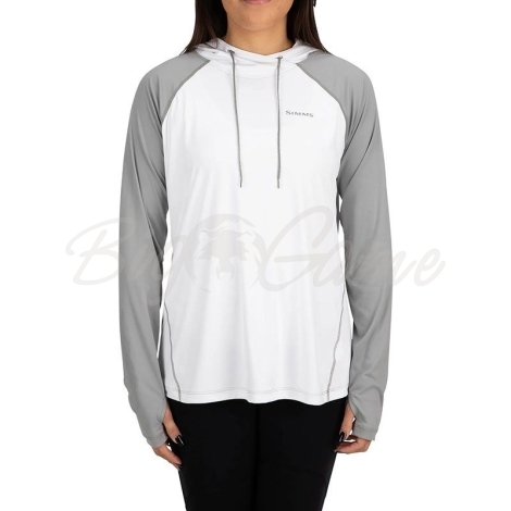 Термокофта SIMMS Women's Solarflex Hoody цвет White Cinder фото 3