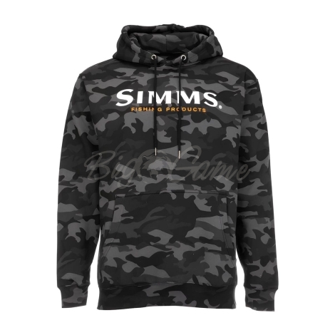 Толстовка SIMMS Logo Hoody цвет Woodland Camo Carbon фото 1