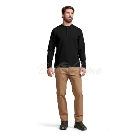 Лонгслив SITKA Foothills LS Henley цвет Black фото 8