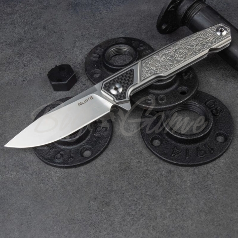 Нож складной RUIKE Knife P875-SZ цв. Серый фото 7