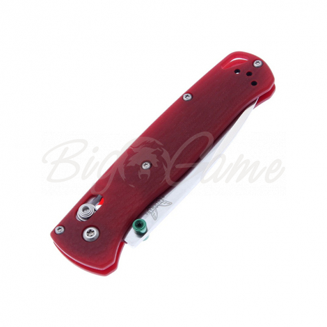 Нож складной BENCHMADE Bugout сталь S30V рукоять красная G10 фото 3
