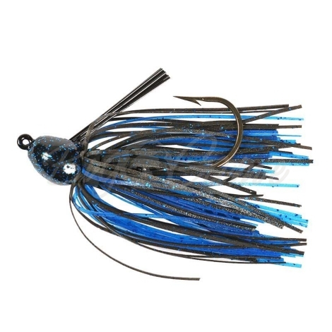 Бактейл STRIKE KING Bitsy Bug mini jig 7 г (1/4 oz) цв. black / blue фото 1