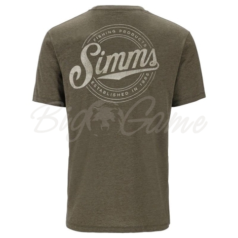 Футболка SIMMS Circle Lockup T-Shirt цвет Military Heather фото 2