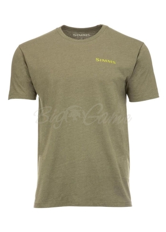 Футболка SIMMS Bass Outline T-Shirt Sailor цвет Military Heather фото 1