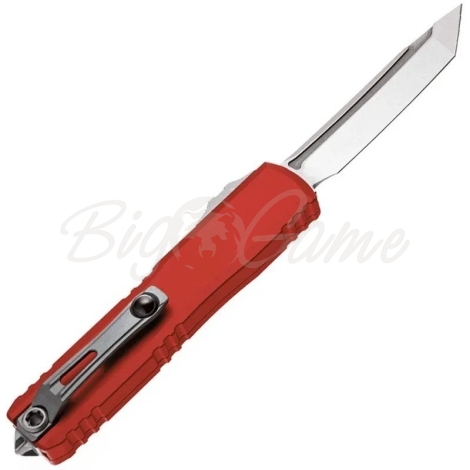 Нож складной автоматический MICROTECH Ultratech T/E Gen IV сталь M390MK рукоять Алюминий 6061-T6 цв. Красный фото 2