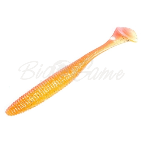 Виброхвост JACKALL Rhythm Wave 3,8" (7 шт.) цв. orange clear gold фото 1