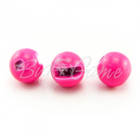 Головка вольфрамовая РУССКАЯ БЛЕСНА Tungsten Ball Trout с прорезью (5 шт.) 0,34 г цв. fluo pink фото 1