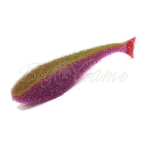 Поролоновая рыбка LEX Classic Fish NO 8 PLB (фиолетовое тело / салатовая спина / красный хвост) фото 1