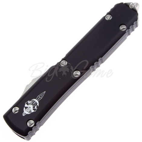 Нож автоматический MICROTECH Ultratech Hellhound CTS-204P рукоять Алюминий цв. Черный фото 3