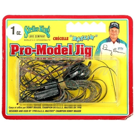 Бактейл STRIKE KING Pro-Model Jig 28 г (1 oz) цв. camouflage фото 1