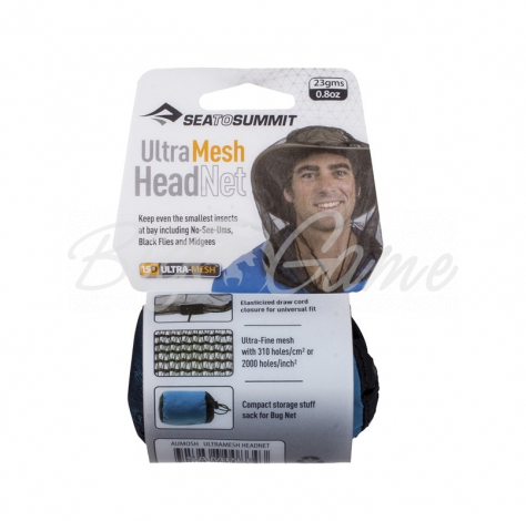 Накомарник SEA TO SUMMIT Ultra-Fine Mesh Headnet цвет Black фото 1