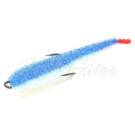 Поролоновая рыбка LEX Zander Fish 9 WBLB (белое тело / синяя спина / красный хвост) фото 1