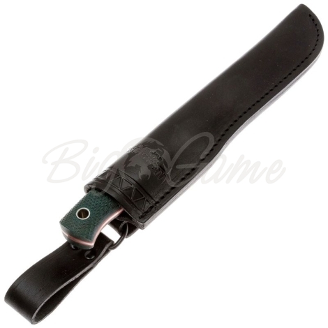 Нож ЮЖНЫЙ КРЕСТ Рыбацкий L Сталь VG10 рукоять Микарта черно-синяя/насечка фото 3