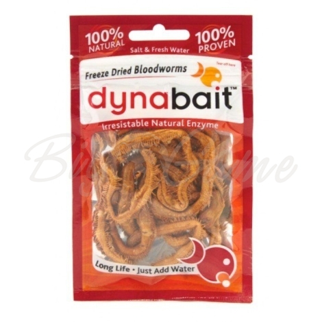 Червь сушеный DYNABAIT Dry Bloodworms (5-7 шт.) фото 1