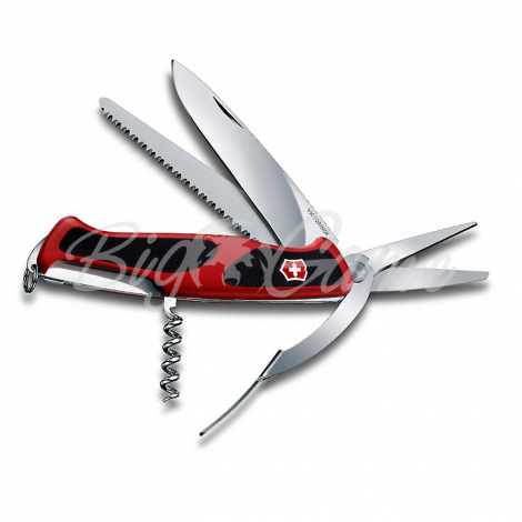 Нож VICTORINOX RangerGrip 71 Gardener 130мм 7 функций цв. Красный / черный фото 1