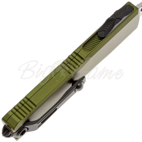 Нож складной автоматический MICROTECH Ultratech T/E Gen IV сталь M390MK рукоять Алюминий 6061-T6 цв. Зеленый / Черный фото 4