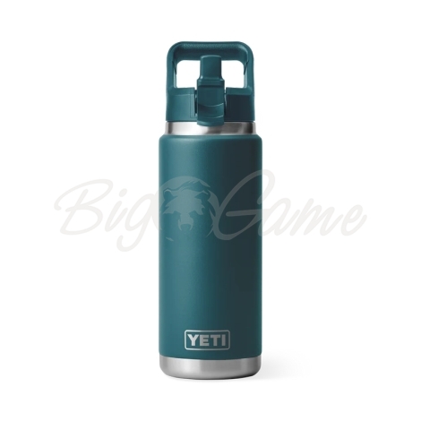 Термос YETI Rambler C Straw Bottle 760 цвет Agave Teal фото 2