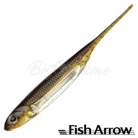 Слаг FISH ARROW Flash J 4" (5 шт.) цв. #01 (GP/Silver) фото 1