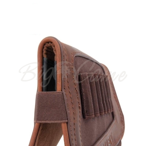 Патронташ на приклад ALLEN New Castle Leather Buttstock Cartridge Carrier цвет Brown фото 4