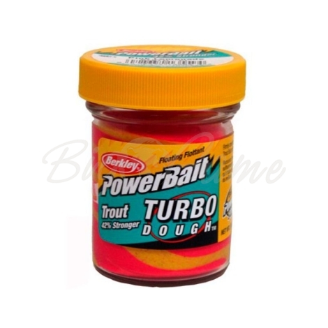 Паста форелевая BERKLEY PowerBait Turbo Dough цв. розовый лимонад фото 1