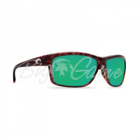 Очки поляризационные COSTA DEL MAR Mag Bay W580 р. XL цв. Tortoise цв. ст. Green Mirror Glass фото 1